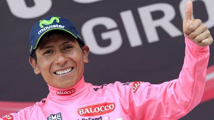 Nairo Quintana, vainqueur du Tour d'Italie 2014 (LUK BENIES / AFP)