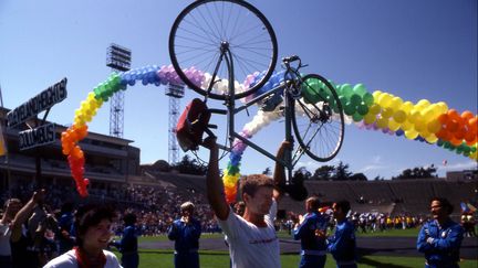 Cérémonie d'ouverture des premiers Gay Games à San Francisco, le 28 août 1982. (FEDERATION OF GAY GAMES)