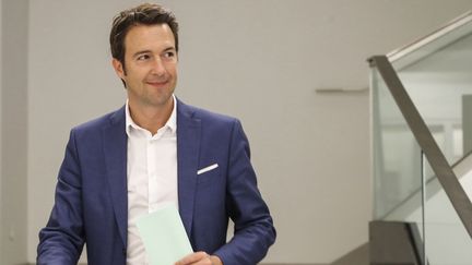 Le député Guillaume Peltier au siège des Républicains à Paris, le 11 juin 2019. (FRANCOIS GUILLOT / AFP)