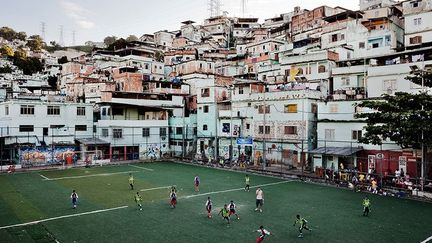 Football brésilien favela