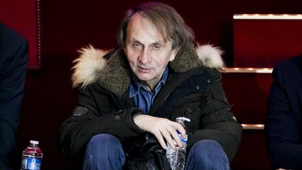 Michel Houellebecq à une soirée débat sur l'Europe à Paris, le 24 avril 2019 (VINCENT ISORE / MAXPPP)