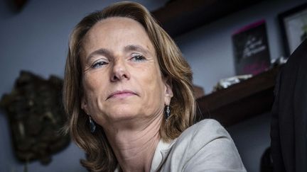 B&eacute;atrice Bourges,&nbsp;leader du Printemps fran&ccedil;ais,&nbsp;le 11 juillet 2013 &agrave; Paris. (MARLENE AWAAD / MAXPPP)