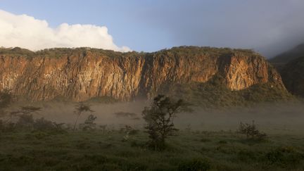 Vue du parc national du Hell's Gate au Kenya. (DENIS-HUOT MICHEL / HEMIS.FR)