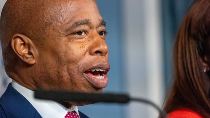 New York Mayor Eric Adams pictured during a press conference on November 14, 2023. (SPENCER PLATT / GETTY IMAGES / AFP)