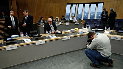 Membres de la Commission européenne à Bruxelles, le 22 février 2017. (ALEXANDROS MICHAILIDIS / SOOC)