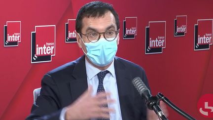 Jean-Pierre Farandou, président-directeur général de la SNCF, le 19 janvier 2021 sur France Inter. (FRANCEINTER / RADIOFRANCE)