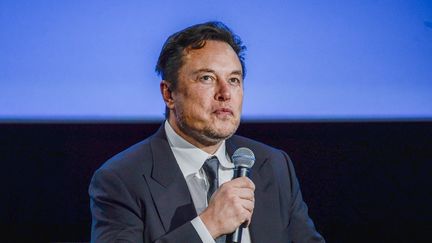 Le PDG de Tesla, Elon Musk, lors d'une conférence à Stavanger (Norvège), le 29 août 2022. (CARINA JOHANSEN / NTB VIA AFP)