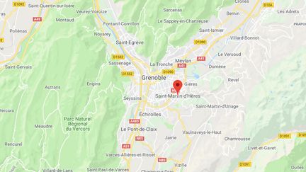 La commune de&nbsp;Saint-Martin-d'Hères se trouve près de Grenoble.&nbsp; (GOOGLE MAPS / FRANCETV INFO)