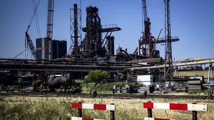 Une entreprise sidérurgique qui fonctionne au charbon, à Velsen, aux Pays-Bas, le 9 juin 2023. (RAMON VAN FLYMEN / ANP MAG / AFP)