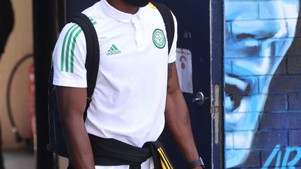 Le défenseur belge du Celtic Glasgow, Boli Bolingoli, avant le match contre Kilmarnock (1-1). (JEFF HOLMES / MAXPPP)