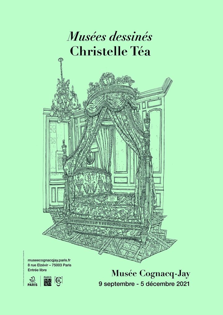 Affiche de l'exposition "Christelle Téa, Musée dessinés" au Musée Cognac-Jay à Paris. (MUSEE COGNAC-JAY)