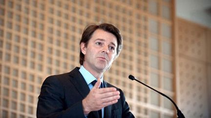 Le ministre du Budget François Baroin, le 09 juin 2010 dans une salle du ministère à Paris. (AFP - Bertrand Langlois)