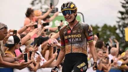 La Néerlandaise Marianne Vos remporte la 2e étape du Tour de France femmes, le 25 juillet 2022. (Jeff PACHOUD / AFP)