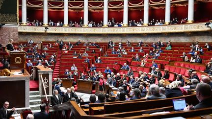 L'hémycicle de l'Assemblée nationale. (Photo d'illustration) (BERTRAND GUAY / AFP)