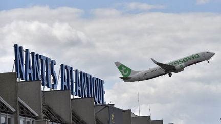 L'aéroport actuel de Nantes-Atlantique, situé au sud de la ville. (LOIC VENANCE / AFP)