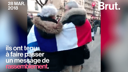 Lors de la marche blanche en hommage à Mireille Knoll, Michèle et Christian ont tenu à faire passer un message de rassemblement.