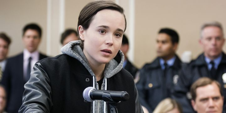 Stacie Andree (Ellen Page), compagne de Laurel Hester, vient plaider leur cause devant l'administration du New Jersey
 (BAC Films)