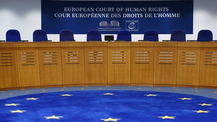 La Cour européenne des droits de l'Homme, à Strasbourg (Bas-Rhin), le 7 février 2019. (FREDERICK FLORIN / AFP)