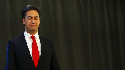 Le leader de l'opposition travailliste, Ed Miliband, le 8 mai 2015 &agrave; Doncaster (Royaume-Uni). (DARREN STAPLES / REUTERS )