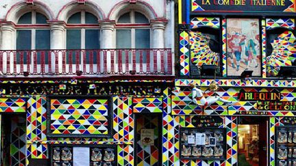 Façade de la Comédie Italienne, rue de la Gaîté dans le 14e arrondissement de Paris.
 (Comédie Italienne)