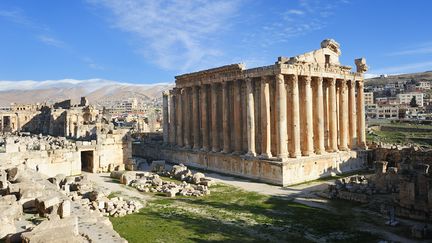 Le temple de Bacchus, class&eacute; au patrimoine mondial de l'Unesco, dans la plaine de la Bekaa, au Liban. Deux Allemands ont &eacute;t&eacute; enlev&eacute;s le 1er novembre dans cette r&eacute;gion. (YANNICK LE GAL / ONLY WORLD / AFP)