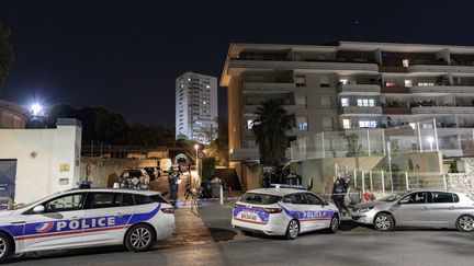 Le quartier des Marronniers à Marseille, où une fusillade a éclaté, le 18 août 2021. (TOMASELLI ANTOINE / MAXPPP)