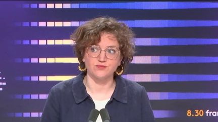 La  députée européenne EELV Marie Toussaint, le 23 août 2023 sur franceinfo. (FRANCEINFO / RADIO FRANCE)