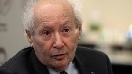 Serge Klarsfeld, le 29 avril 2019, à Washington. (NICHOLAS KAMM / AFP)