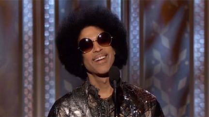 Prince aux Golden Globes le 11 janvier 2015.
 (saisie écran)