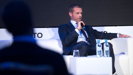 Aleksander Ceferin, le président de l'UEFA. (DAMJAN ZIBERT / NURPHOTO)