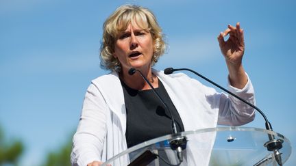 Nadine Morano, ancienne ministre de Nicolas Sarkozy, lors d'un meeting &agrave; Arcachon (Gironde), le 2 septembre 2013. (DUPUY FLORENT / SIPA)