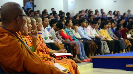 Le deuxi&egrave;me proc&egrave;s des dirigeants Khmers rouges s'est ouvert &agrave; Phnom Penh (Cambodge), le 30 juillet 2014. (NHET SOK HENG / ECCC / AFP)