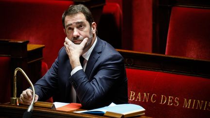 Le ministre de l'Intérieur, Christophe Castaner, le 5 février 2019 à l'Assemblée nationale. (THOMAS PADILLA / MAXPPP)