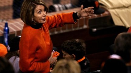 La "Speaker" du la Chambres des représentants des Etats-Unis, Nancy Pelosi, le 28 octobre 2010 (AFP/EZRA SHAW)