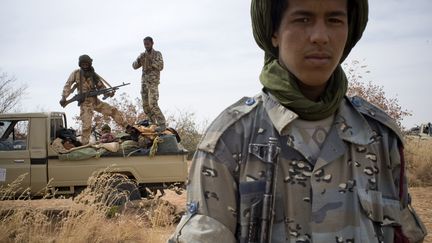 Des rebelles touareg du MNLA. (FERHAT BOUDA / DPA / MAXPPP )