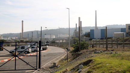 L'usine Total de La Mède, le 29 octobre 2019 à Châteauneuf-les-Martigues (Bouches-du-Rhône). (MAXPPP)