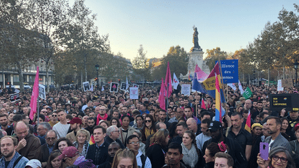 Des manifestants contre l'homophobie à Paris, le 21 octobre 2018. (SOS HOMOPHOBIE)