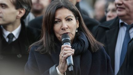 Anne Hidalgo, le 5 décembre 2016. (GEOFFROY VAN DER HASSELT / AFP)