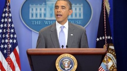 Le président Barak Obama s'exprime depuis la Maison Blanche, le 31 juillet 2011. (AFP - Jewel Samad)