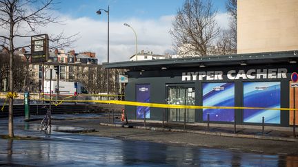 L'Hyper Cacher de la porte de Vincennes, le 14 janvier 2015, &agrave; Paris.&nbsp; (MICHAEL BUNEL / NURPHOTO / AFP)