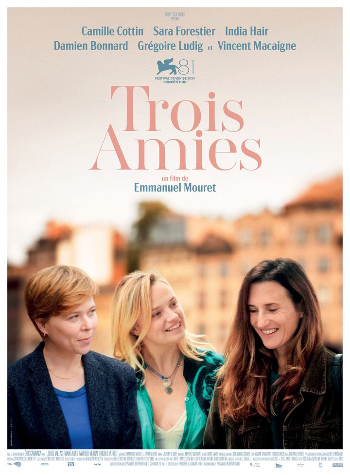 Affiche du film "Trois amies", d'Emmanuel Mouret, sortie le 6 novembre. (PYRAMIDES FILMS)