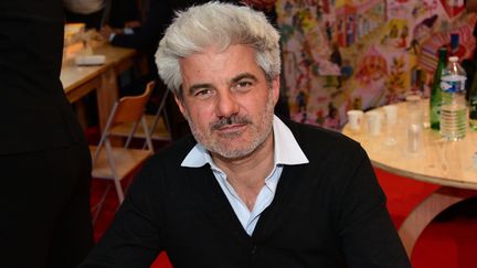 Le romancier Laurent Gaudé au Salon Livres Paris, mars 2019 (LAURENT BENHAMOU/SIPA)