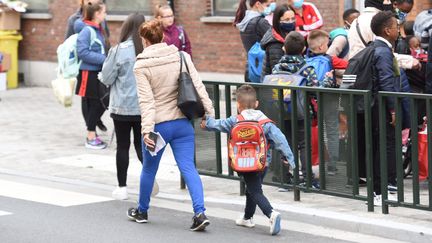 Rentrée d'école à Bruxelles (Belgique) le 1er septembre 2020. (JEAN-LUC FL?MAL / MAXPPP)