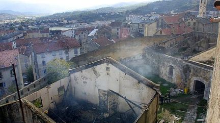 Le 6 novembre 2001, un incendie ravageait le FRAC Corse
 (MAXPPP/BEP/Jeannot FILIPPI/NICE MATIN)