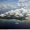 Vue a&eacute;rienne de l'&icirc;le North Sentinel&nbsp;en 2005. (GAUTAM SINGH / AP / SIPA)