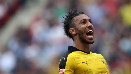 L'attaquant Gabonais de Dortmund, Pierre-Emerick Aubameyang, marche sur l'eau actuellement. (RONNY HARTMANN / AFP)