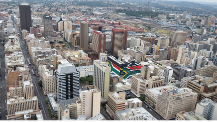 Le centre ville de Johannesburg. (Michel Lachkar)