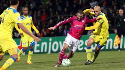 Lisandro Lopez devra lutter face aux Chypriotes.  (JEAN FRANCOIS SOUCHET / MAXPPP)