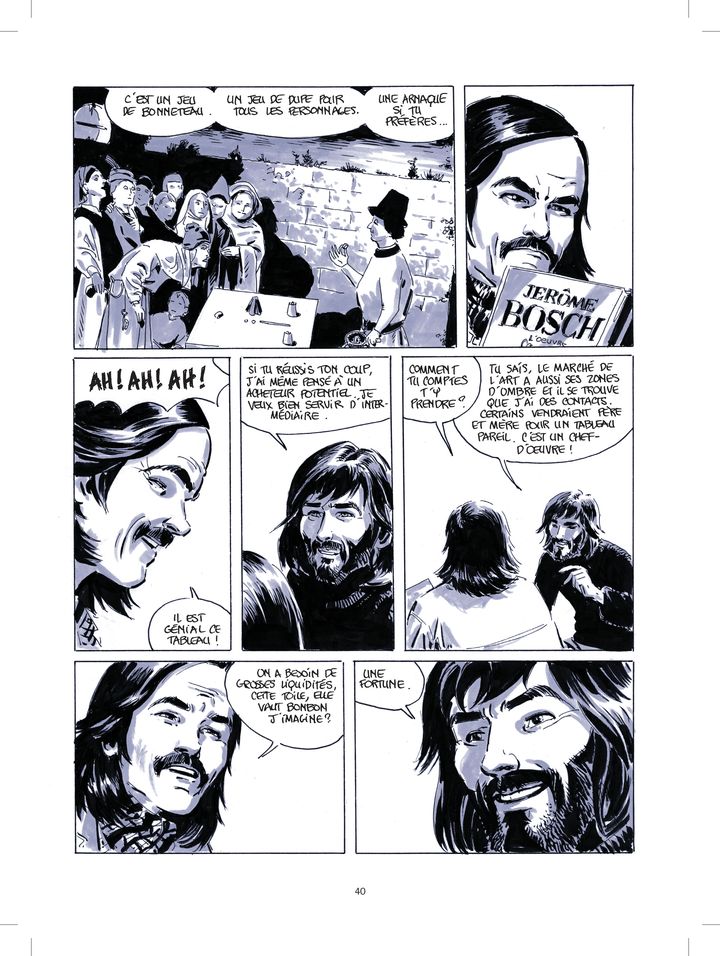 Planche de "L'Escamoteur" de Philippe Collin et Sébastien Goethals (Éditions Futuropolis). (PHILIPPE COLLIN / SEBASTIEN GOETHALS)