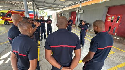 Recueillement à la caserne des pompiers de Dothémare Abymes pour Wilfrid Bélizaire ce dimanche 6 octobre 2024 (Jean-Marie Mavounzy - Guadeloupe la 1ère)